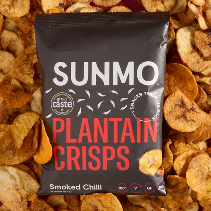 Smoked Chilli Plantain Crisps (Box of 12)